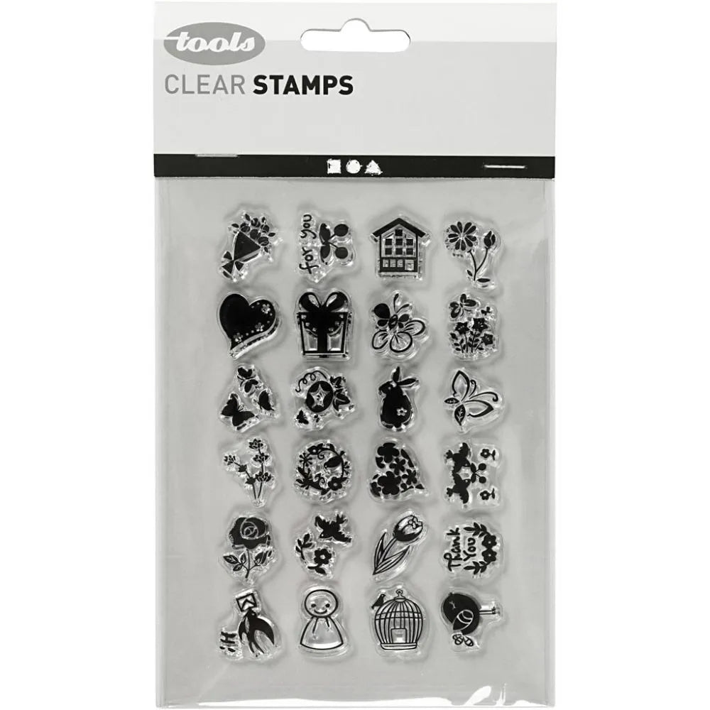 Clear Stamps, sheet 11x15.5 cm, 1 sheet