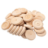 Wooden Wheels 25 mm (50 Pcs)
