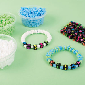 Craft set letter beads neon