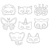 Paper mask animals 16 pcs