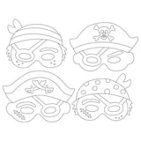 Paper Mask Pirates 12 Pieces