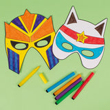 Paper masks superhero 12 pcs
