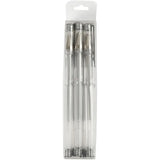 Gel Pens, line width: 0.8 mm, 6 pcs, silver