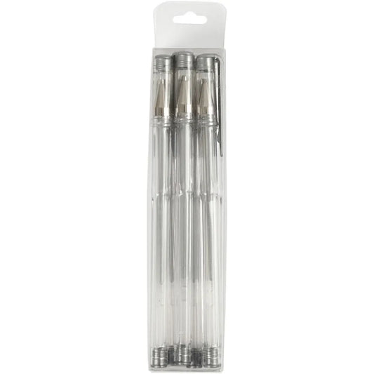 Gel Pens, line width: 0.8 mm, 6 pcs, silver