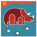 Djeco Stencils Kit - Dinosaurs