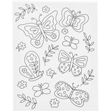 Painting Canvas with Print - Butterflies