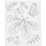 Colour-in Canvas with Print - Large Butterfly