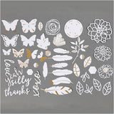 Labels with Gold Motifs for Watercolour