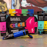 Liquitex Basics Acrylic What Would You Create Set - Illuminated Brights