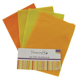 Dovecraft A4 Felt Pack - Yellow