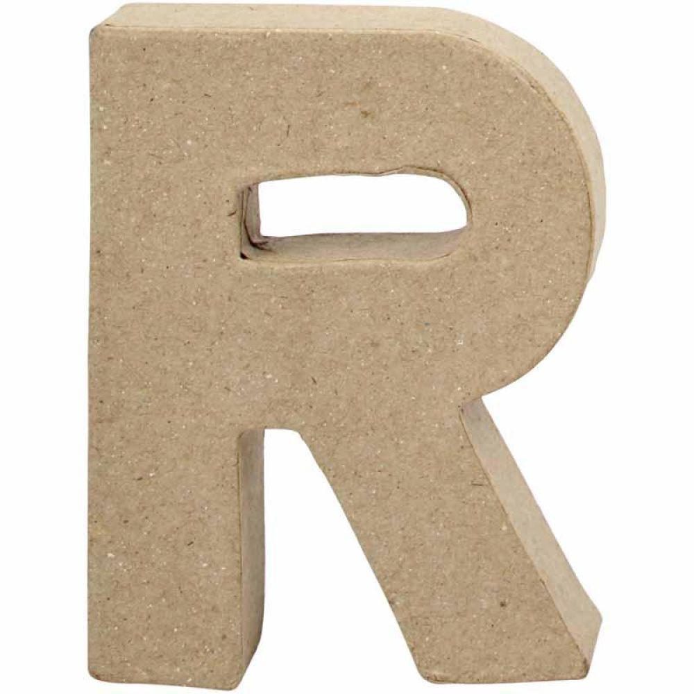 Papier Mâché Letter 10cm - R