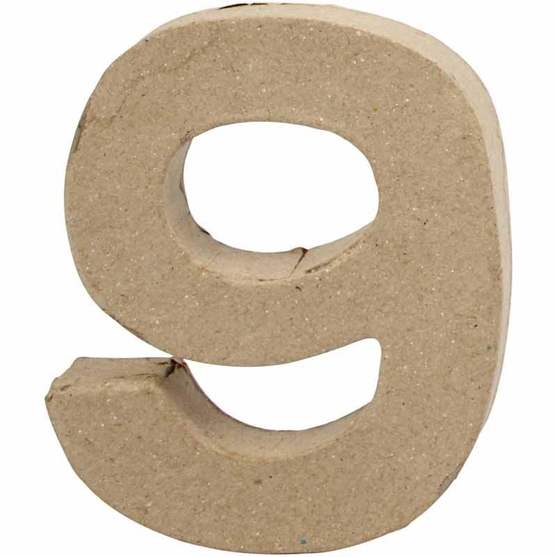 Papier Mâché Number 10cm - 9