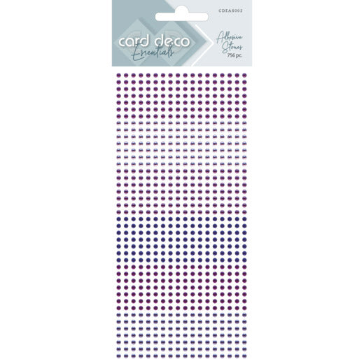 Card Deco Essentials Adhesive Stones - Purple