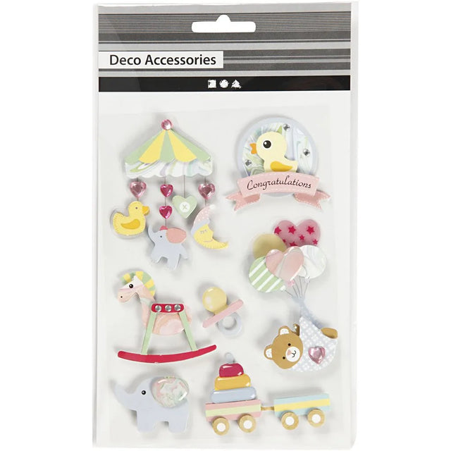 3D Stickers - Baby (8 Pieces)