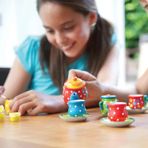 KidzMaker Kit - Paint Your Own Mini Tea Set