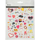 Stickers Sheet 15x165cm - Girl Time