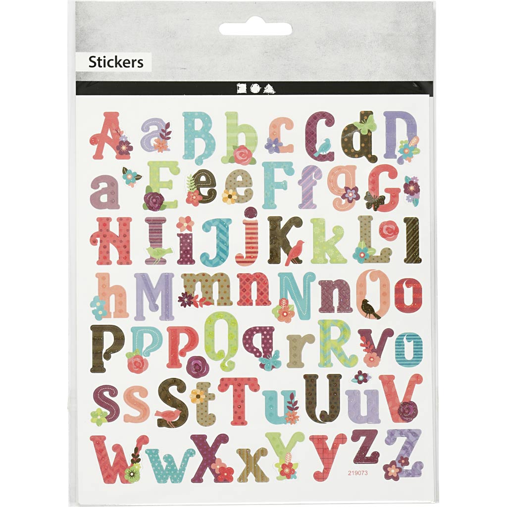 Stickers Sheet 15x165cm - Alphabet