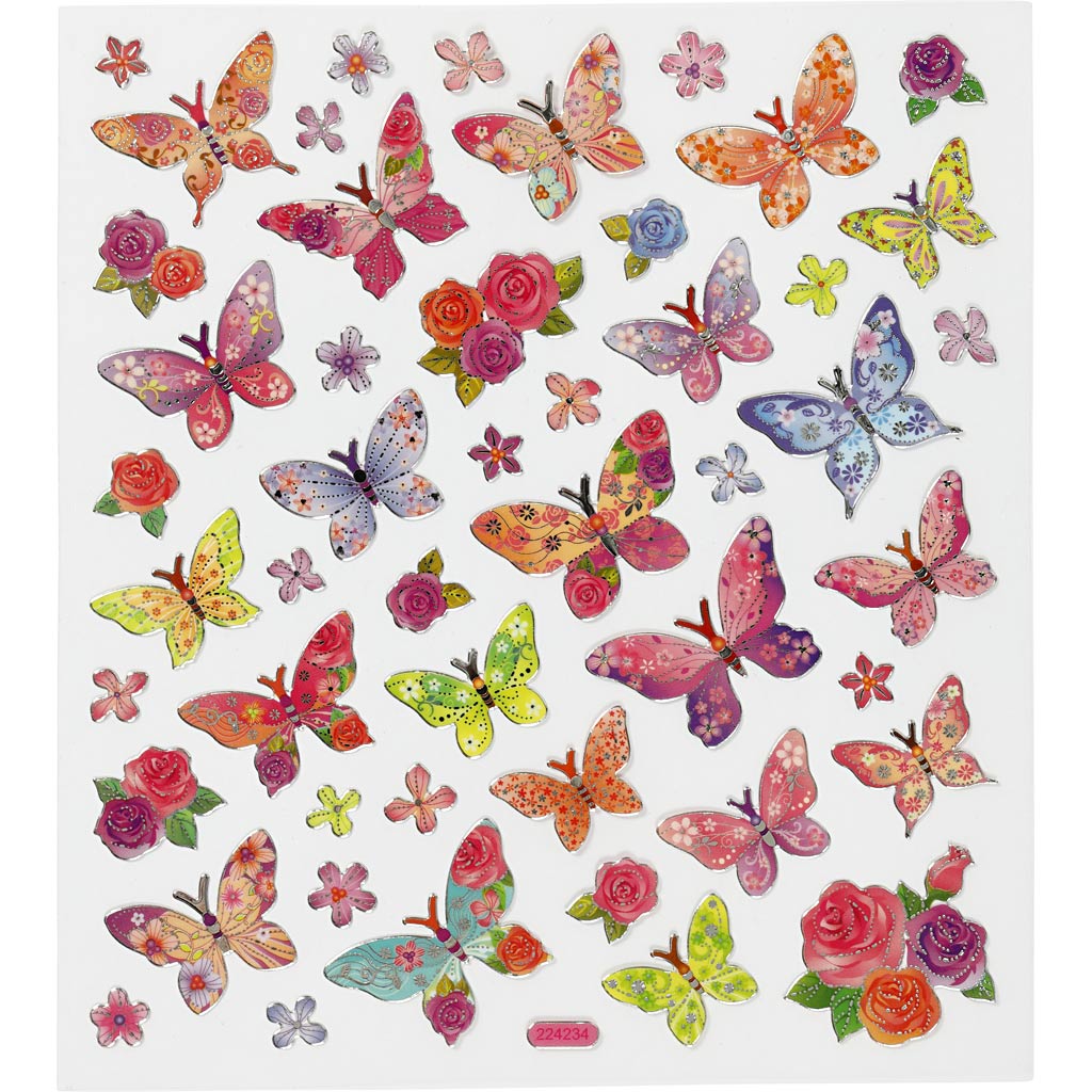 Stickers Sheet 15x165cm - Butterflies