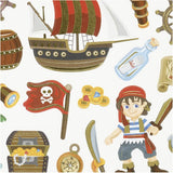 Stickers 15x16.5cm Sheet - Pirates