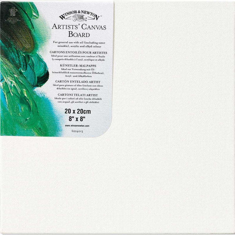 Winsor & Newton Artists' Canvas Board - 20 x 20cm/8x8"