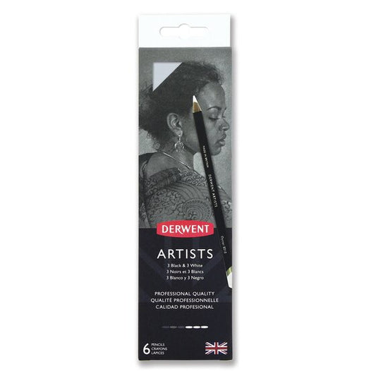 Derwent Artists Black & White 6 tin