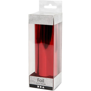 Deco Foil, W: 15.5 cm, 50 cm, red