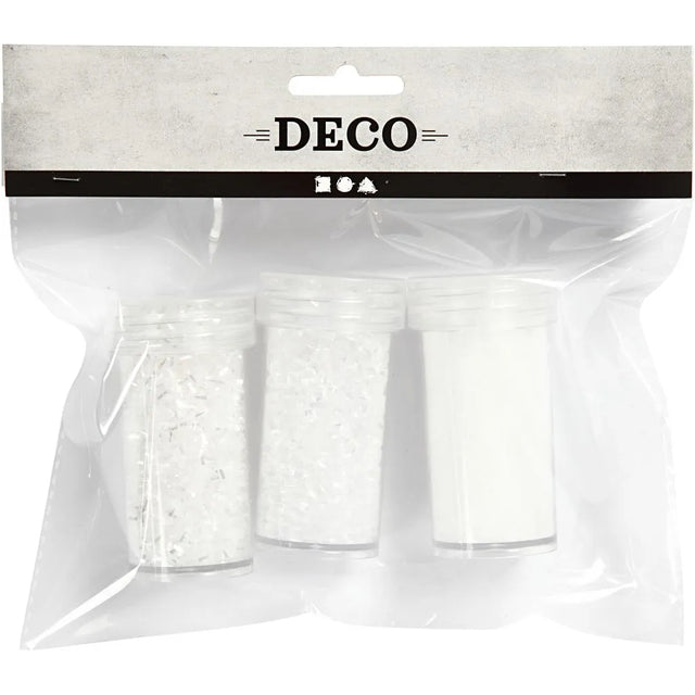 Artificial Snow - White Glitter (3 Tubs)