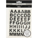 Alphabet Rub-on Stickers