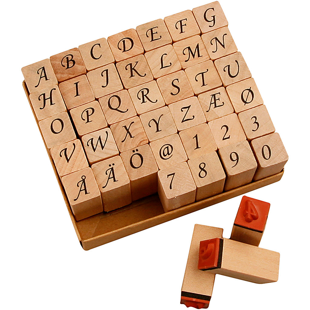 Wooden Stamps Set