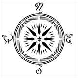 FolkArt Stencil 12x12 Inches - Compass