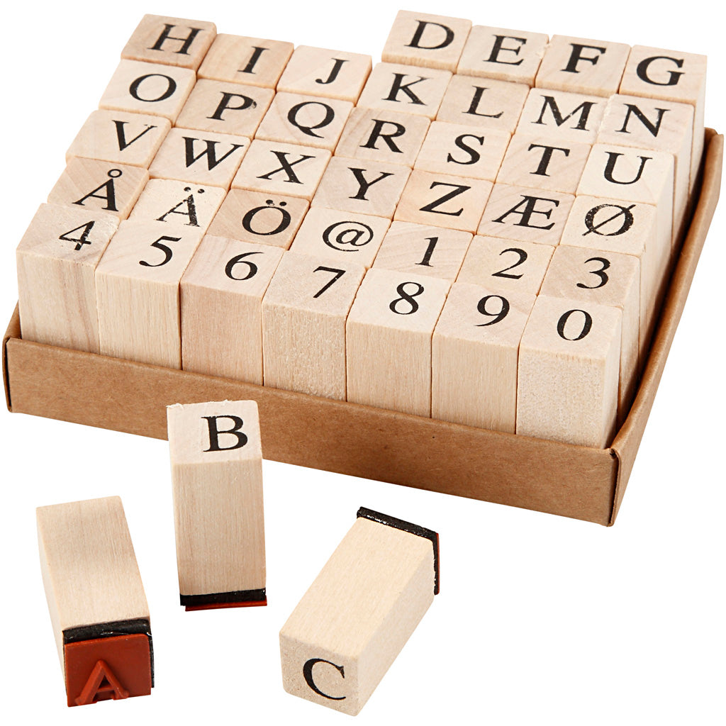 Wooden Stamps Set