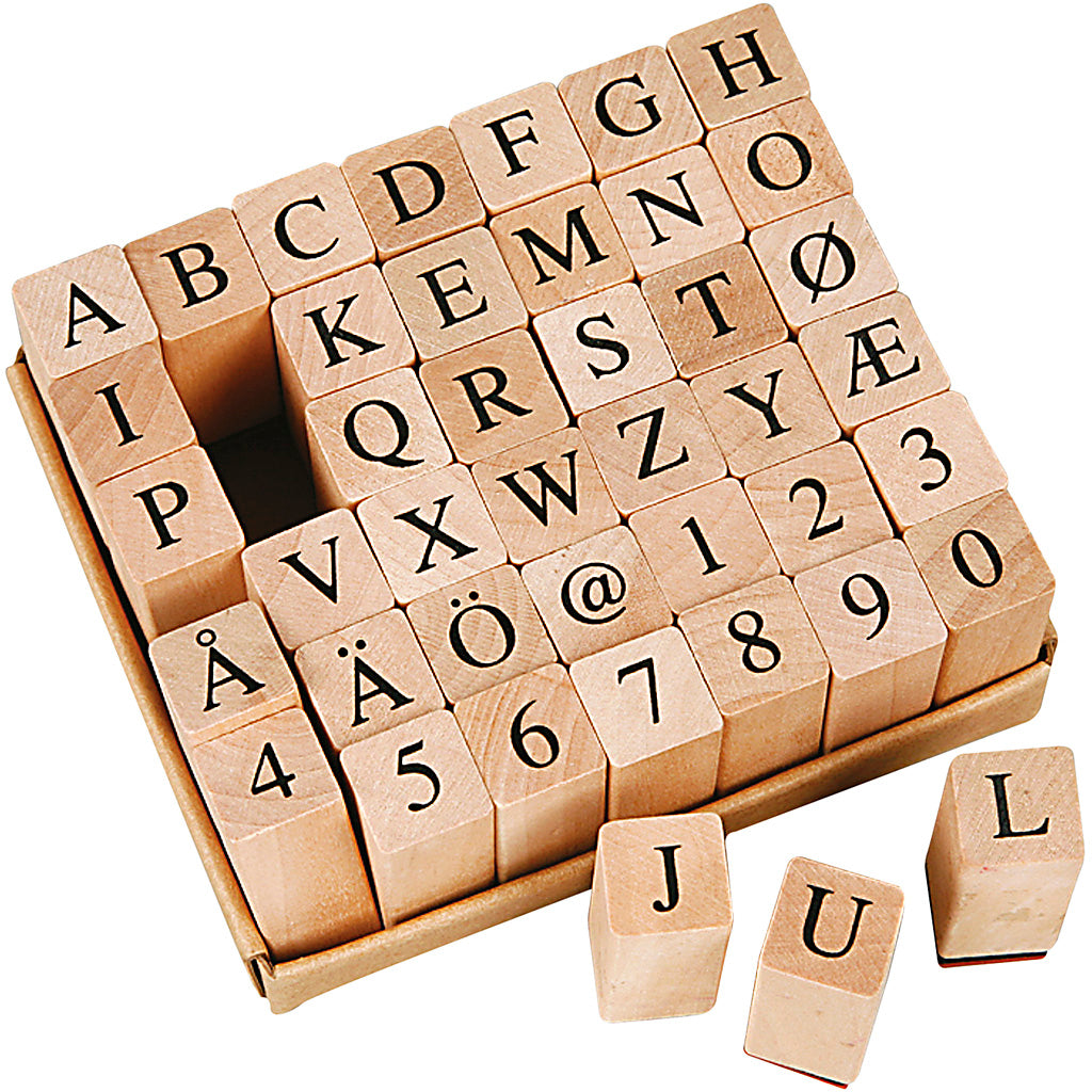 Wooden Stamps Set