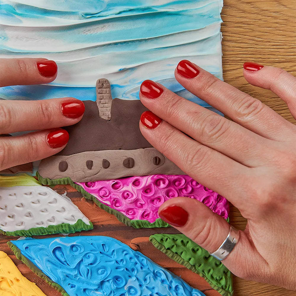 OKTO 3D Clay Painting Creative - Flower Beds In Holland
