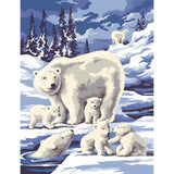 Paint By Numbers Medium Twin Pack - Winter Wildlife