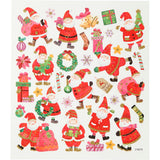 Stickers Sheet 15 x 16.5cm - Playful Santa