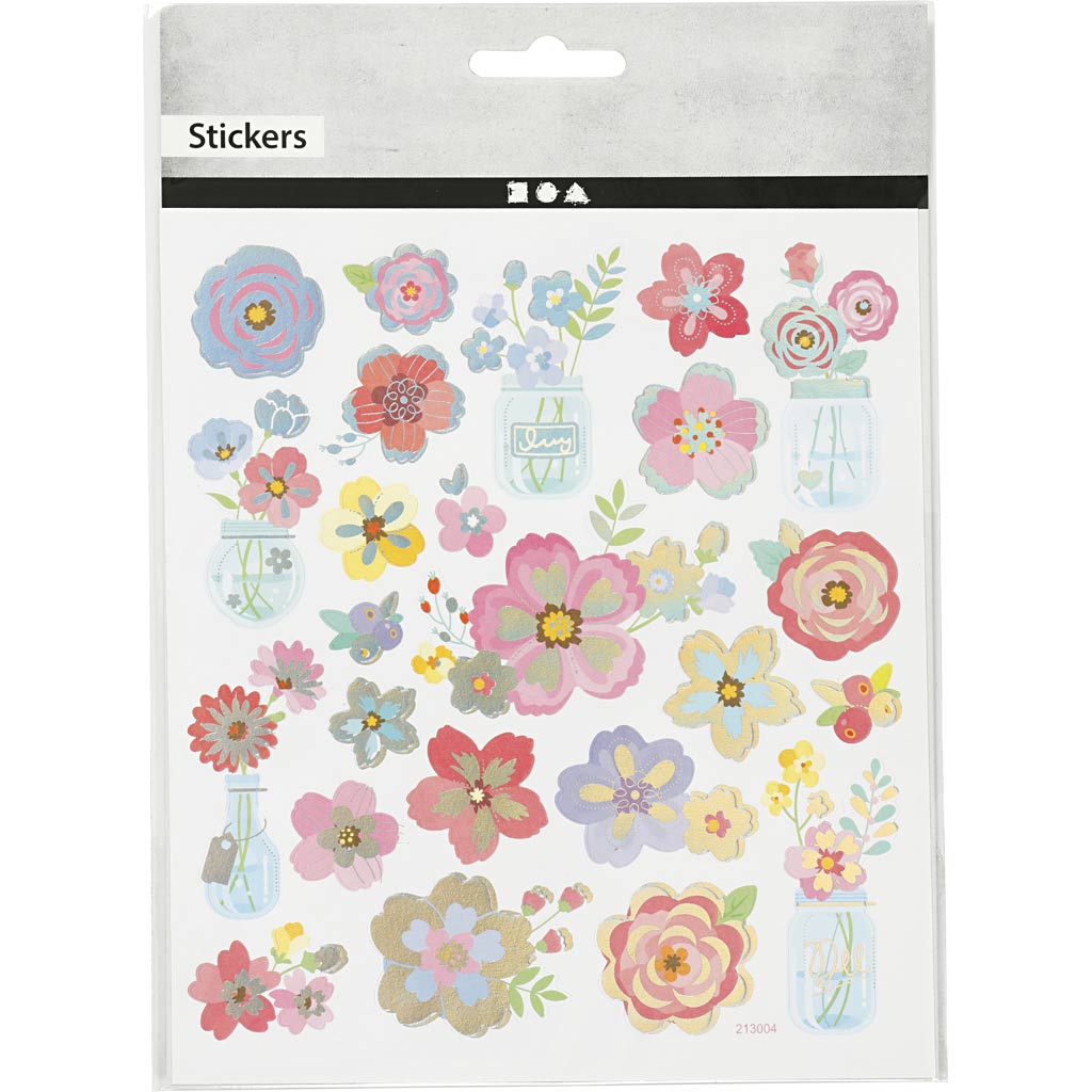 Stickers Sheet 15x165cm - Spring Flowers
