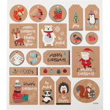Stickers Sheet 15 x 16.5cm - Christmas Tag Stickers