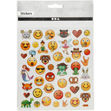 Stickers 15x16.5cm Sheet - Emojis