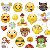 Stickers 15x16.5cm Sheet - Emojis