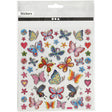 Stickers 15x16.5cm Sheet - Colourful Butterflies