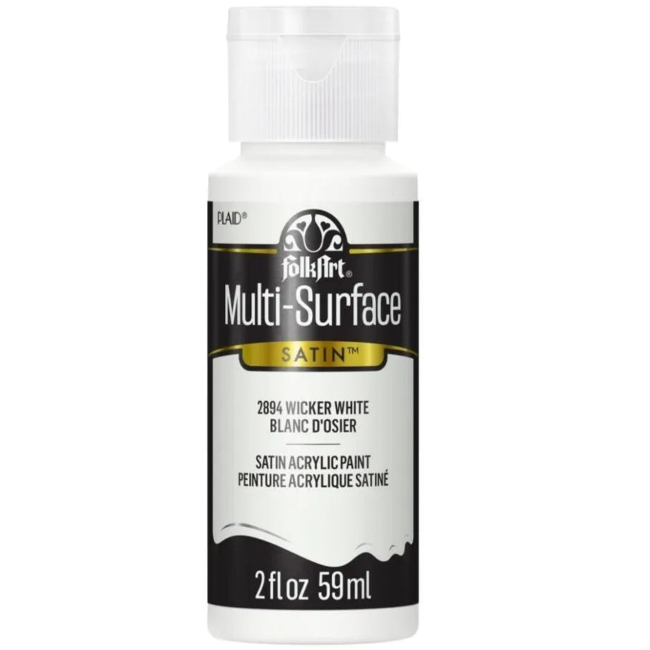 FolkArt Multi-Surface Acrylic 59ml - Wicker White