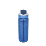 Lagoon 750ml Water Bottle with Straw lid Crisp Blue