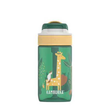Lagoon 400ml Water Bottle with Straw - Safari Jungle