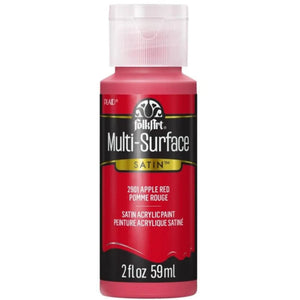 FolkArt Multi-Surface Acrylic 59ml - Apple Red