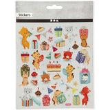 Creativ Glitter Stickers - Birthday Cats (1 Sheet)