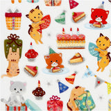 Creativ Glitter Stickers - Birthday Cats (1 Sheet)