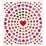 Stickers 15x16.5cm Sheet - Small Hearts
