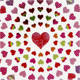 Stickers 15x16.5cm Sheet - Small Hearts