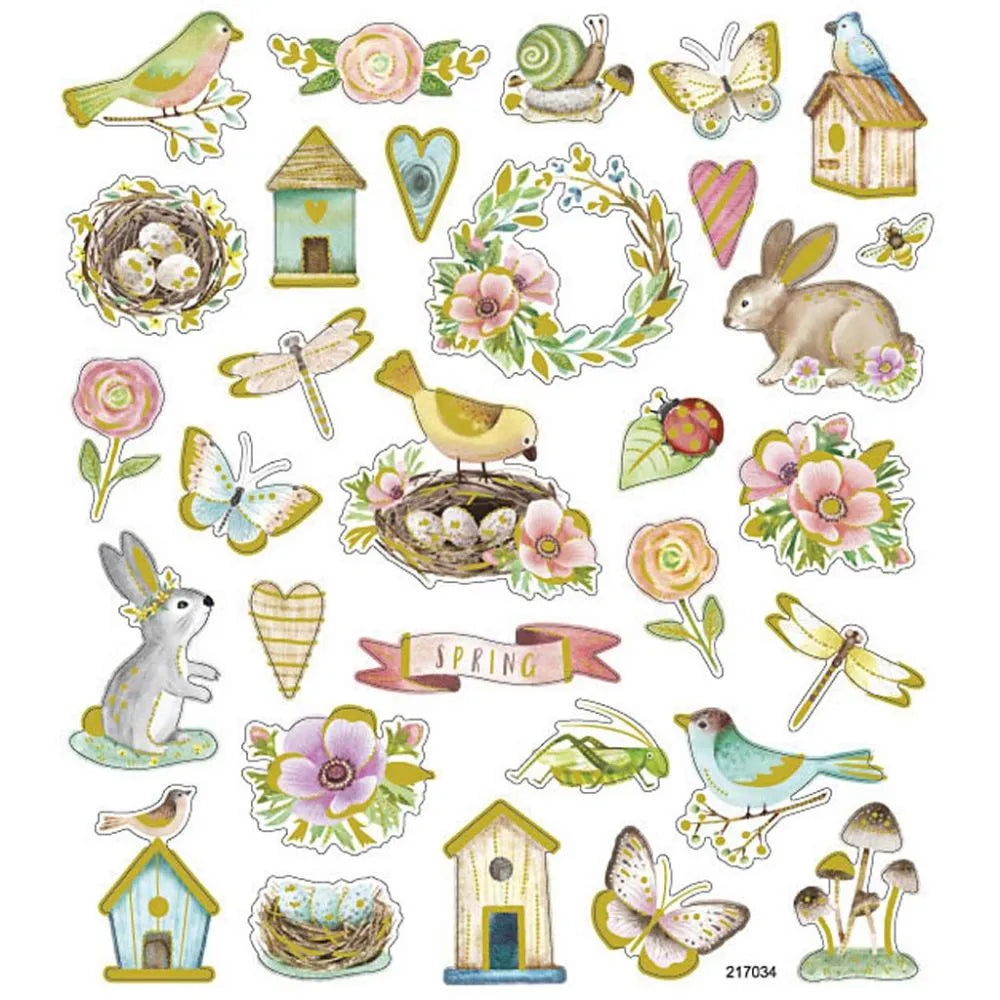 Stickers 15x16,5 cm - Spring and Easter
