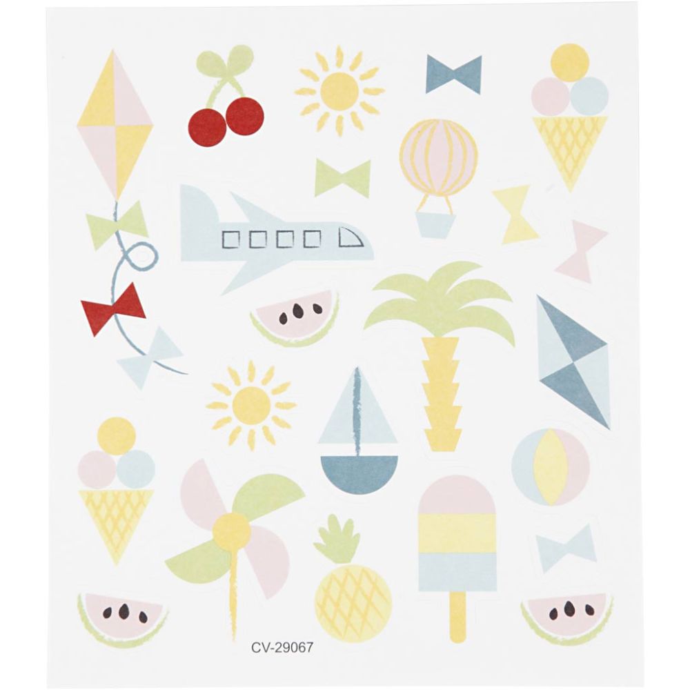 Stickers 15x16.5cm Sheet - Summer Holiday
